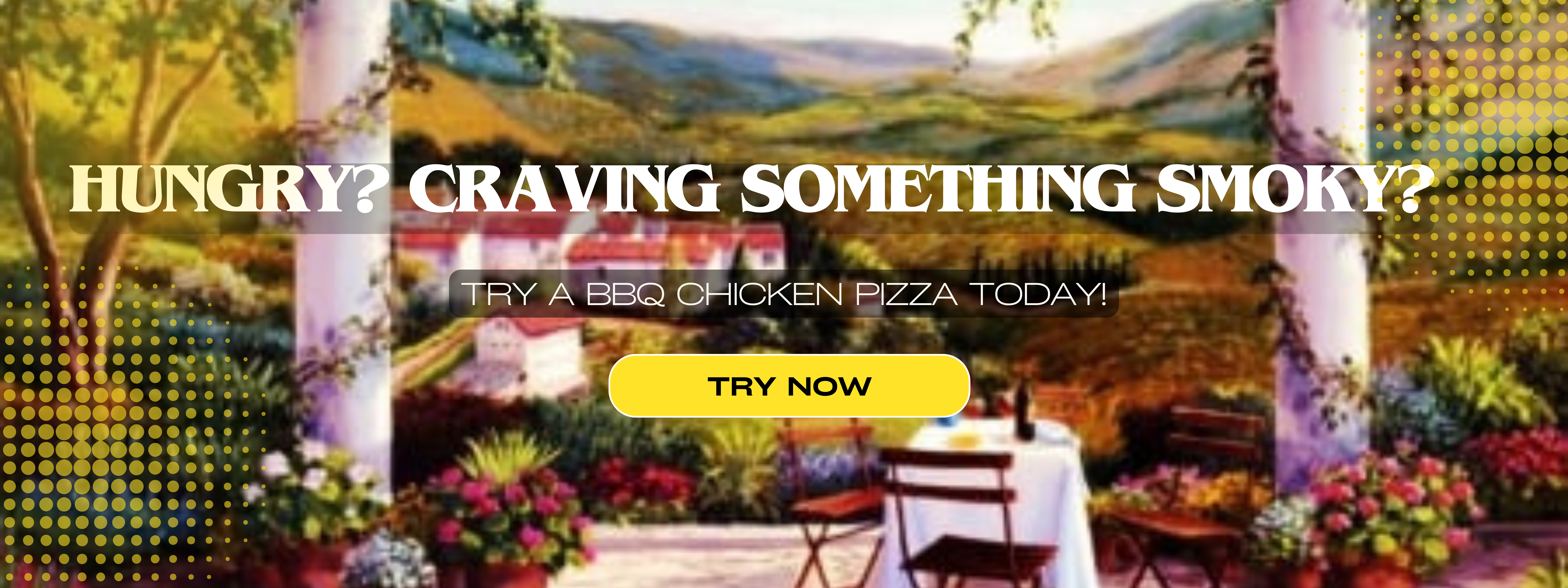 BBQ Chicken Pizza Banner